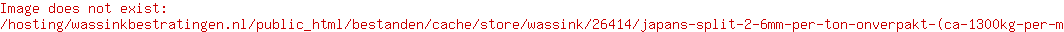 Japans split 2-6mm per ton ONVERPAKT (ca. 1300kg per m³)