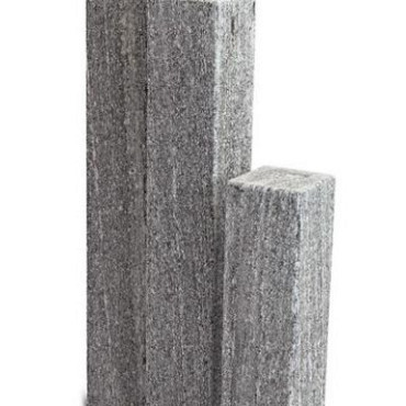 Graniet palissade Piazo 12x12x100cm Basalt Zwart (uit assortiment)