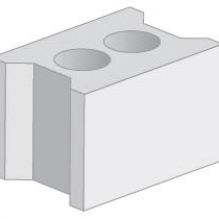 Bouw / muurblokken grindbeton 29x20x19 Op=Op