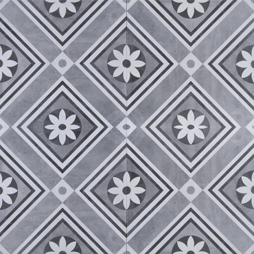 GeoCeramica 60x60x4 Concreet Flower Decor