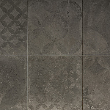 Keramiek 60x60x3 TRE Concrete Graphite Decor (uit assortiment 2024)