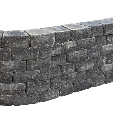 Pilestone 23/17x21,5x10 Coal zwart