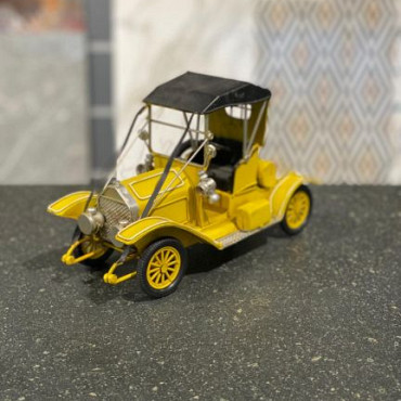 Blik - Oldtimer geel