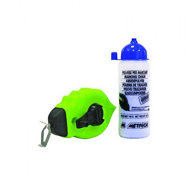 Metrica slaglijnmolen set 25m inclusief 150gr. blauw poeder