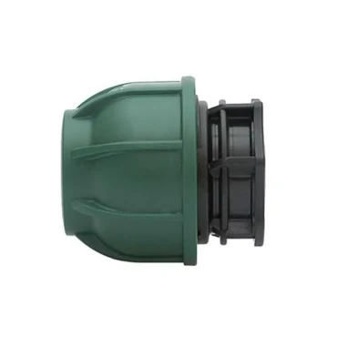 Stadex PP, Irrigatie PE klemkoppeling, Einddop 16 mm, PN10, groene wartel (s)