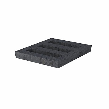 Schellevis Grasbetontegel Facet Open 60x60x10 Antraciet