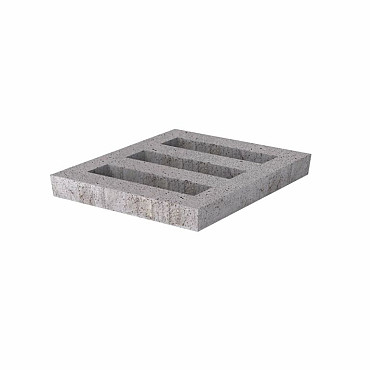 Schellevis Grasbetontegel Facet Open 60x60x10 Grijs