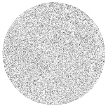 Ronde staptegel keramiek ca. Ø 37,5cm Graniet Grijs