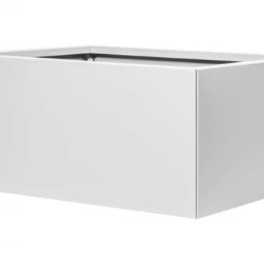 Bloembak vlak - WIT 90x90x60cm