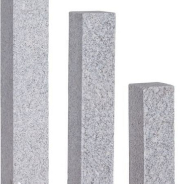 Graniet palissade Piazo 12x12x75cm grijs G603 (maandprijs)