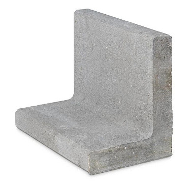 Keerwand 75cm hoog - voet 50cm (prijs op aanvraag)