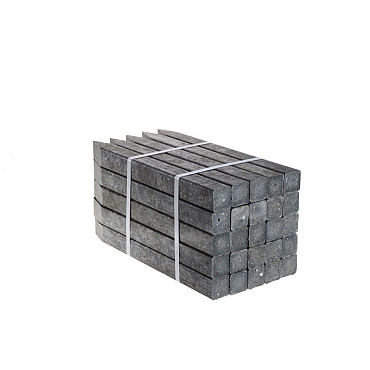 Flexboard Randbegrenzing Piket Massief 4x4x40cm Grijs (10 st per bundel) (ecolat)