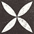 Keramiek Solostone Decor 70x70x3,2 Belgian Stone Flower White