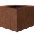 Bloembak vlak - CORTEN 90x90x60cm