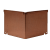 Kantopsluiting Single 16,5cm Corten (hoekstuk) inwendig