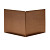 Kantopsluiting Single 16,5cm Corten (hoekstuk) uitwendig