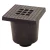 20X20CM AFVOERPUT PP KUNSTSTOF DEKSEL UITLOOP 75MM