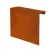 Overzetstuk muurelement recht 150x45x15,8cm Corten