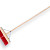 Wegenbouwbezem rood SOLIDE PPN 45 cm, ronde kap met IKAPE steel 150 x 2,8 cm en brede stokhouder.