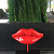 Beeld - Rode lip 37cm