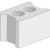 Bouw / muurblokken grindbeton 29x20x19 Op=Op