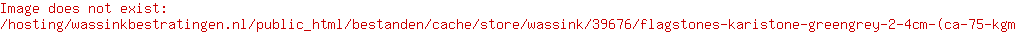 Flagstones Karistone Green/Grey 2-4cm (ca. 75 kg/m²) Op=Op