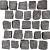 Bazi kei ca. 4x6 antraciet kinderkop (Turks basalt) gaas ca. 8,5 m²/ton