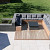 Moodul 60x30x7.5 cm afdeksteen Black