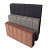 Quadroband 8x25x50 zwart