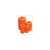Uitzettouw oranje rol 200 meter