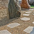 Staptegel keramiek ca. 36x42x2 Beige