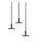 Sway Pendant 100-230V Triple Black + Base Triple