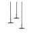 Sway Pendant 100-230V Triple Pearl Grey + Base Triple