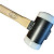 Hamer met nylon slagdop steel 300mm
