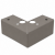 Poten set - TAUPE 5cm hoog