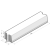 Trottoirband 18/20x20x100 grijs