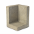 L-hoekelement 50x80x50 grijs