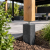 Beton poer 15x15x60 zwart (excl. draad en plaatje)