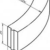Bochtband 78,5 cm 13/15x25 antraciet uitw. R=0,5-0,75-1-1,5-2-3-4-5-6-8-10-12-15