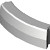 Bochtband 78,5 cm 18/20x25 grijs inw. R=0,5-1-1,5-2-3-4-5-6-8-10-12-15