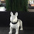 Beeld - Bulldog zwart/wit 50cm