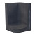 L-hoekelement 40x60x40 zwart
