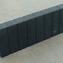 Blokjesband 6x20x50 zwart