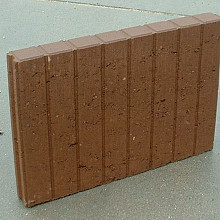 Blokjesband 6x35x50 bruin