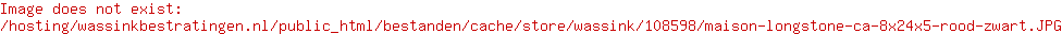 Maison Longstone ca. 8x24x5 Rood-Zwart