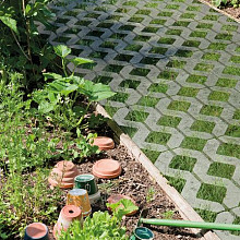 Grasbetontegel 40x60x10 grijs (glad/vlak)
