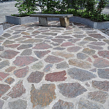 Flagstones Violetto Leisteen 3-7cm (ca. 110 kg/m²)