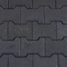H-verbandsteen 16,3x19,8x8 Zwart (R)