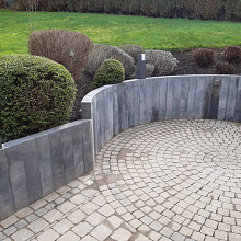 Stapelblok Strak 11x14x60 Grijs-Zwart (Zomeraanbieding)