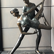 Beeld - Brons Ballerina koppel ca. 120 cm